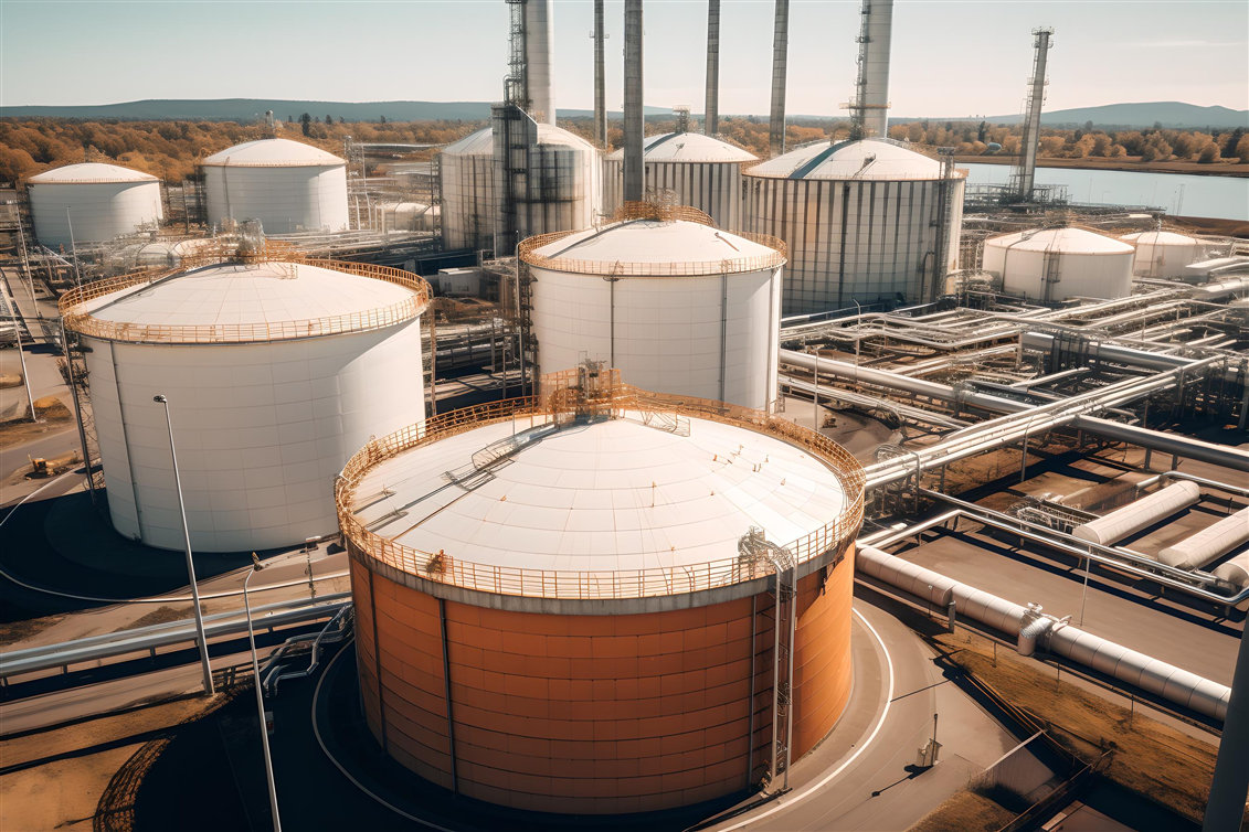 Large vertical storage tanks